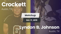 Matchup: Crockett vs. Lyndon B. Johnson  2019