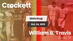 Matchup: Crockett vs. William B. Travis  2019