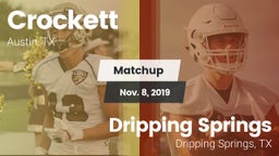 Matchup: Crockett vs. Dripping Springs  2019