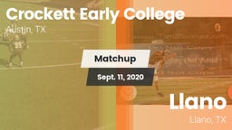Matchup: Crockett vs. Llano  2020