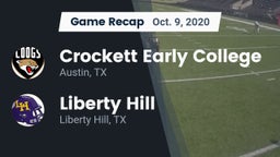 Recap: Crockett Early College  vs. Liberty Hill  2020