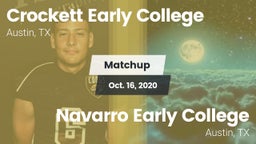 Matchup: Crockett vs. Navarro Early College  2020