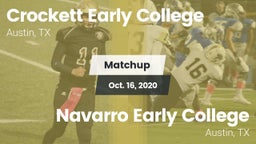 Matchup: Crockett vs. Navarro Early College  2020