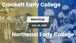 Matchup: Crockett vs. Northeast Early College  2020