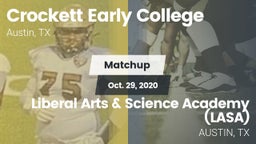 Matchup: Crockett vs. Liberal Arts & Science Academy (LASA) 2020