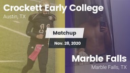 Matchup: Crockett vs. Marble Falls  2020