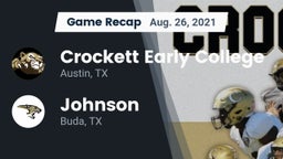 Recap: Crockett Early College  vs. Johnson  2021