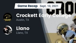 Recap: Crockett Early College  vs. Llano  2021