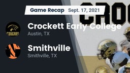Recap: Crockett Early College  vs. Smithville  2021