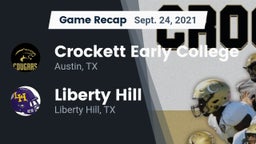 Recap: Crockett Early College  vs. Liberty Hill  2021