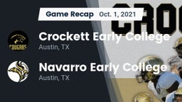 Recap: Crockett Early College  vs. Navarro Early College  2021