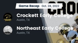 Recap: Crockett Early College  vs. Northeast Early College  2022