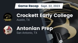 Recap: Crockett Early College  vs. Antonian Prep  2023
