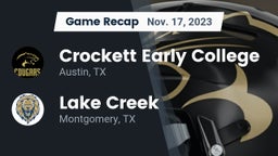 Recap: Crockett Early College  vs. Lake Creek  2023