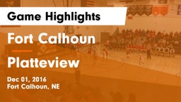 Fort Calhoun  vs Platteview  Game Highlights - Dec 01, 2016