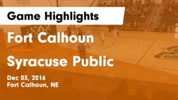 Fort Calhoun  vs Syracuse Public  Game Highlights - Dec 03, 2016