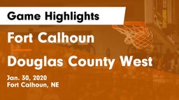 Fort Calhoun  vs Douglas County West  Game Highlights - Jan. 30, 2020