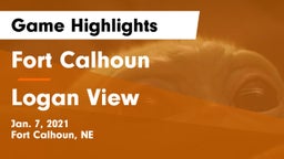 Fort Calhoun  vs Logan View  Game Highlights - Jan. 7, 2021