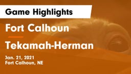 Fort Calhoun  vs Tekamah-Herman  Game Highlights - Jan. 21, 2021
