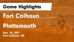 Fort Calhoun  vs Plattsmouth  Game Highlights - Dec. 18, 2021