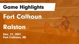 Fort Calhoun  vs Ralston  Game Highlights - Dec. 21, 2021