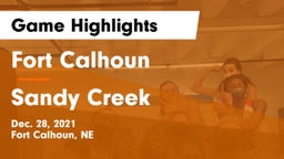 Fort Calhoun  vs Sandy Creek  Game Highlights - Dec. 28, 2021