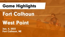 Fort Calhoun  vs West Point  Game Highlights - Jan. 4, 2022