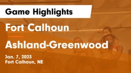 Fort Calhoun  vs Ashland-Greenwood  Game Highlights - Jan. 7, 2023