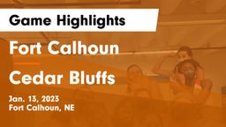 Fort Calhoun  vs Cedar Bluffs  Game Highlights - Jan. 13, 2023