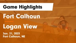 Fort Calhoun  vs Logan View  Game Highlights - Jan. 21, 2023