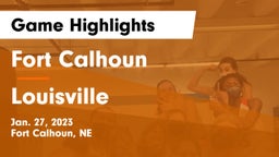 Fort Calhoun  vs Louisville  Game Highlights - Jan. 27, 2023