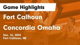 Fort Calhoun  vs Concordia Omaha Game Highlights - Jan. 16, 2024