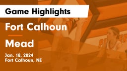 Fort Calhoun  vs Mead  Game Highlights - Jan. 18, 2024