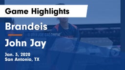 Brandeis  vs John Jay  Game Highlights - Jan. 3, 2020