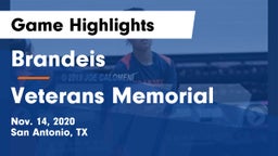 Brandeis  vs Veterans Memorial Game Highlights - Nov. 14, 2020