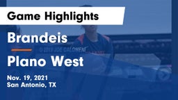 Brandeis  vs Plano West Game Highlights - Nov. 19, 2021