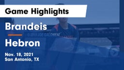Brandeis  vs Hebron Game Highlights - Nov. 18, 2021