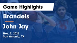 Brandeis  vs John Jay  Game Highlights - Nov. 7, 2023