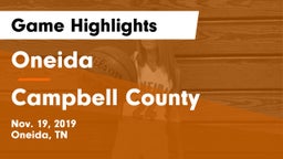 Oneida  vs Campbell County  Game Highlights - Nov. 19, 2019