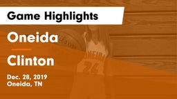 Oneida  vs Clinton  Game Highlights - Dec. 28, 2019