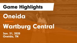 Oneida  vs Wartburg Central  Game Highlights - Jan. 31, 2020