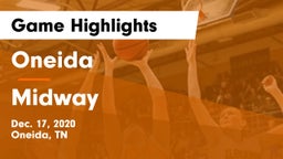 Oneida  vs Midway  Game Highlights - Dec. 17, 2020