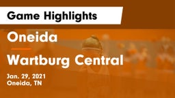 Oneida  vs Wartburg Central  Game Highlights - Jan. 29, 2021