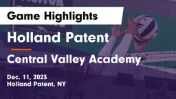 Holland Patent  vs Central Valley Academy Game Highlights - Dec. 11, 2023
