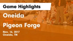 Oneida  vs Pigeon Forge  Game Highlights - Nov. 16, 2017