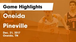 Oneida  vs Pineville  Game Highlights - Dec. 21, 2017