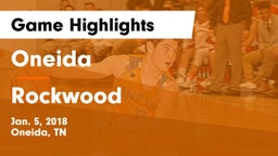 Oneida  vs Rockwood  Game Highlights - Jan. 5, 2018