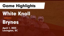 White Knoll  vs Brynes  Game Highlights - April 1, 2023