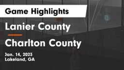 Lanier County  vs Charlton County  Game Highlights - Jan. 14, 2023