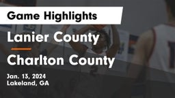 Lanier County  vs Charlton County Game Highlights - Jan. 13, 2024